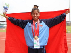 Vietnamese wins silver at Asian walking champs