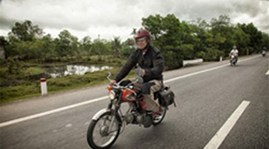 Cross-country motorbike odyssey to support the poor
