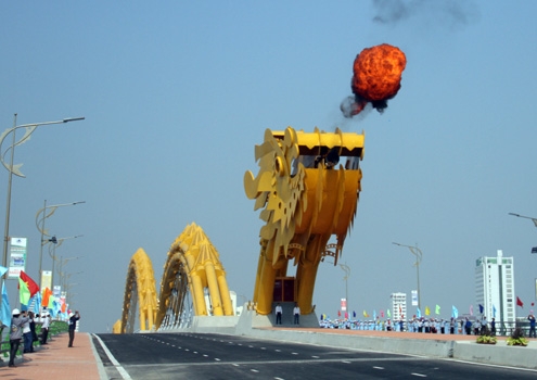 Inauguration of world's largest dragon-shaped steel in Da Nang