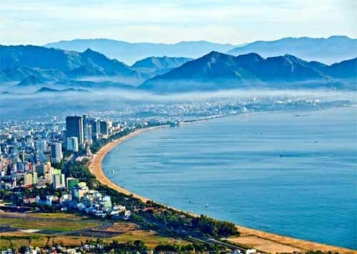 Nha Trang Sea is picturesque from above