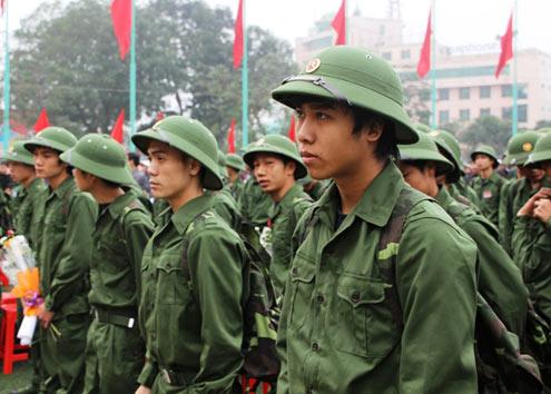 Young men join the army