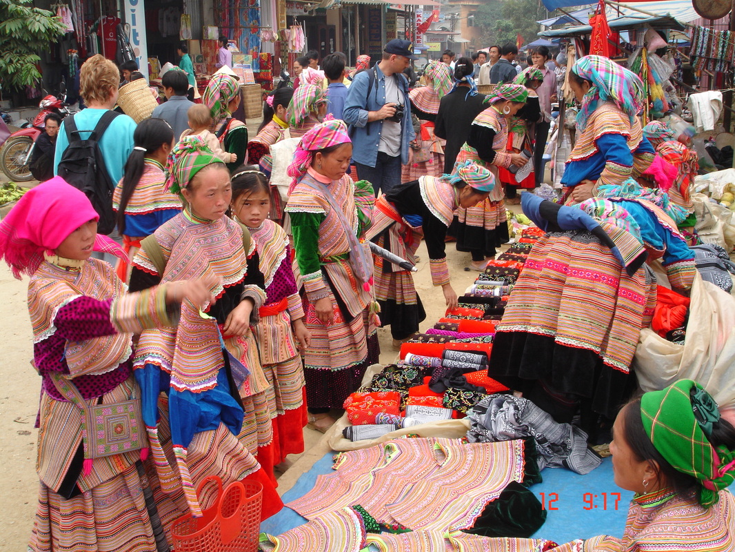 Multicolour Dong Van market, Ha Giang