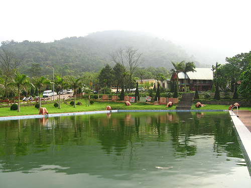 A weekend relaxes among waterfalls