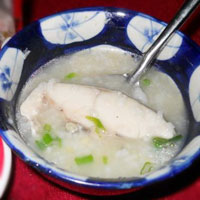 Pleasant-tasting Cu fish porridge in Danang