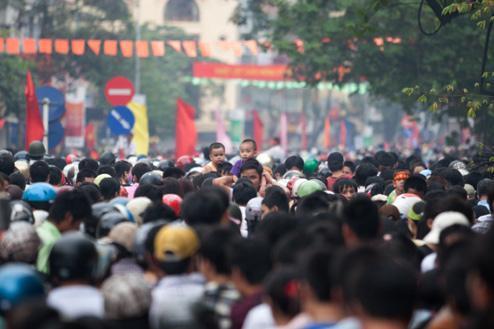 Traffic jams after the parade