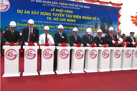 Construction of HCM City&rsquo;s 11km subway kicked off
