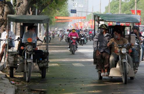 Dangerous home-made tricycles