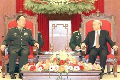 Co-operation between armies praised at meeting with China
