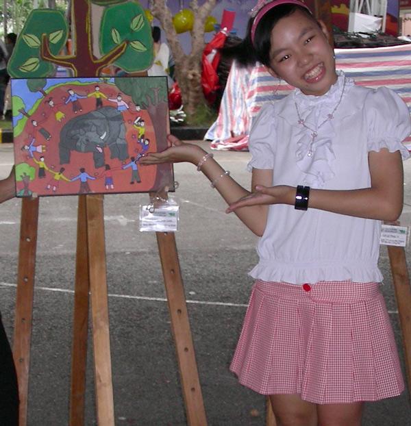 HCM City’s pupil wins Javan rhino painting contest