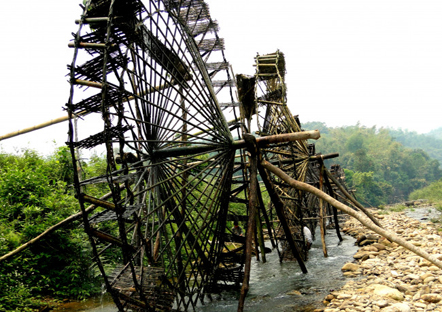 Bo hamlet's water-wheel - a unique structure in Lai Chau